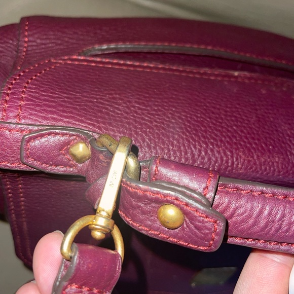 Authentic MCM pebbled leather satchel with removable strap conversion handbag - Picture 13 of 17